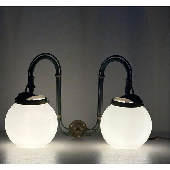 Antique Sugg Gas Lighting Copper Double Arm Wall Sconce Victorian Era London - Picture 1 of 15